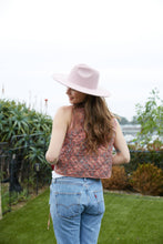 Load image into Gallery viewer, Blush Pink Block Printed Reversible Cotton Vest