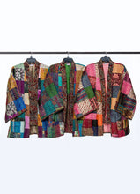Load image into Gallery viewer, Reversible Kantha Silk Kimono Jacket