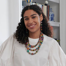 Load image into Gallery viewer, Kantha Duster Earrings