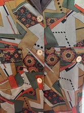 Load image into Gallery viewer, NWT Tea Designs by Michelle N. Vintage Geometric Print Blazer Coat - Size 4