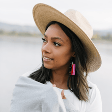 Load image into Gallery viewer, Pink Tortoise Cabana Earrings