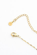 Load image into Gallery viewer, Gold Dipped Mother of Pearl Bar Necklace