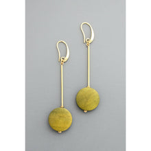Load image into Gallery viewer, FERE92 Geometric wood earrings