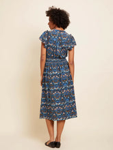 Load image into Gallery viewer, Floral Ruffle Knit Midi Dress