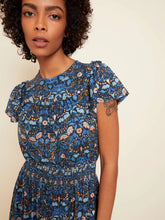 Load image into Gallery viewer, Floral Ruffle Knit Midi Dress