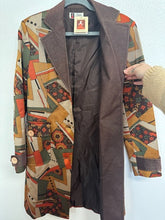 Load image into Gallery viewer, NWT Tea Designs by Michelle N. Vintage Geometric Print Blazer Coat - Size 4