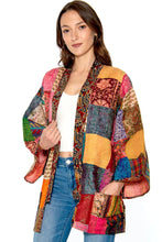 Load image into Gallery viewer, Reversible Kantha Silk Kimono Jacket