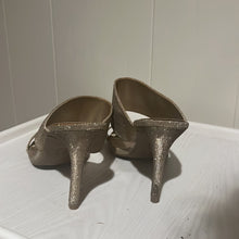 Load image into Gallery viewer, Gold Sparkle Slide Heels