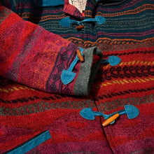 Load image into Gallery viewer, Vintage Bright Katy D Southwestern Wool Blend Coat -2XL