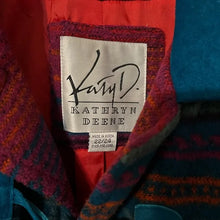Load image into Gallery viewer, Vintage Bright Katy D Southwestern Wool Blend Coat -2XL