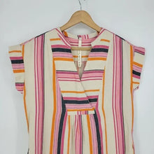 Load image into Gallery viewer, Uncle Frank Pink Orange Stripe Cotton Dress - Large
