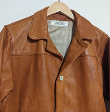 Load image into Gallery viewer, Vintage 60s Custom Hunters Cognac Leather Jacket - Medium