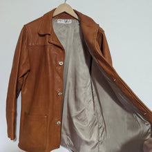 Load image into Gallery viewer, Vintage 60s Custom Hunters Cognac Leather Jacket - Medium