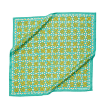 Load image into Gallery viewer, Turquoise Sunshine Cotton Bandana