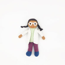 Load image into Gallery viewer, Scientist Hand Knitted Doll