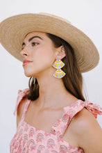Load image into Gallery viewer, Hacienda Painted Double Tile Earrings

