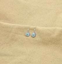 Load image into Gallery viewer, Sunburst Earrings Silver 925 - Amazonite
