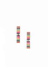 Load image into Gallery viewer, Striped Colorful Dangle Earrings
