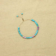 Load image into Gallery viewer, Amaya Bracelet Gold Silver 925 - Amazonite &amp; Rhodochrosite
