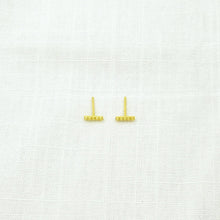 Load image into Gallery viewer, 18K Gold Plate Bar Stud Earrings
