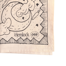 Load image into Gallery viewer, Ivory Black Desert Sketch Cotton Bandana
