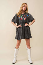 Load image into Gallery viewer, Sequin Ornaments Christmas Pink Baby Doll Cotton Dress

