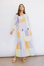 Load image into Gallery viewer, Colorful Pastel Stripe Maxi Dress
