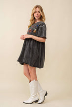 Load image into Gallery viewer, Sequin Ornaments Christmas Pink Baby Doll Cotton Dress
