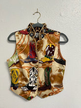 Load image into Gallery viewer, Cowboy Boots Tapp New York One of a Kind Print Vest - Medium
