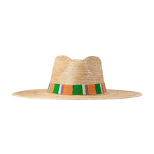 Load image into Gallery viewer, Elvira Palm Hat Color Block Band
