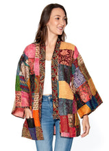 Load image into Gallery viewer, Reversible Kantha Silk Kimono Jacket
