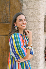Load image into Gallery viewer, Fall Painted Double Tiles Earrings
