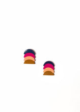 Load image into Gallery viewer, Cuban Sunset Earrings Blue, Pink Green
