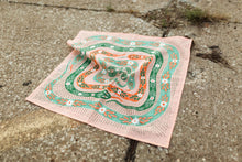 Load image into Gallery viewer, Pink and Green Snakes Pink Bandana
