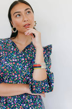 Load image into Gallery viewer, Colorful Desert Bangle Set of 5 Lacquered Horn

