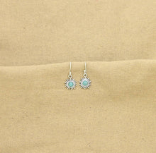Load image into Gallery viewer, Sunburst Earrings Silver 925 - Amazonite
