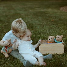 Load image into Gallery viewer, Blue Teddy Bear Rattle
