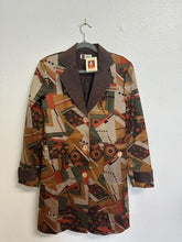 Load image into Gallery viewer, NWT Tea Designs by Michelle N. Vintage Geometric Print Blazer Coat - Size 4
