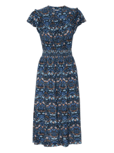 Load image into Gallery viewer, Floral Ruffle Knit Midi Dress
