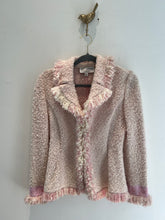Load image into Gallery viewer, St. John Collection Pink &amp; Ivory Boucle Jacket
