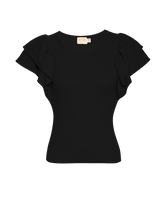 Load image into Gallery viewer, Irina Flirty Tee - Jet Black
