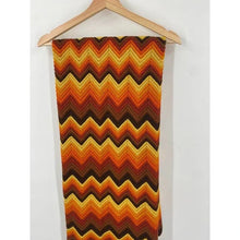 Load image into Gallery viewer, Fall Chevron Afghan Blanket
