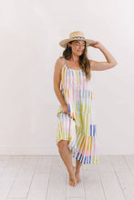 Load image into Gallery viewer, Colorful Stripe Champagne Beach Dress
