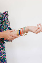 Load image into Gallery viewer, Colorful Desert Bangle Set of 5 Lacquered Horn
