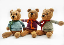 Load image into Gallery viewer, Blue Teddy Bear Rattle
