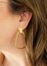 Load image into Gallery viewer, Hammered Oval Earrings  Gold
