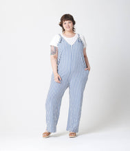Load image into Gallery viewer, Remy Blue and White Stripe Jumpsuit
