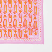 Load image into Gallery viewer, Pink and Orange Mod Print Bandana
