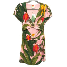 Load image into Gallery viewer, NWT Farm Rio Tropical Cutouts Mini Dress - Medium
