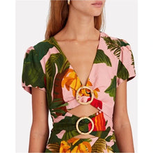 Load image into Gallery viewer, NWT Farm Rio Tropical Cutouts Mini Dress - Medium
